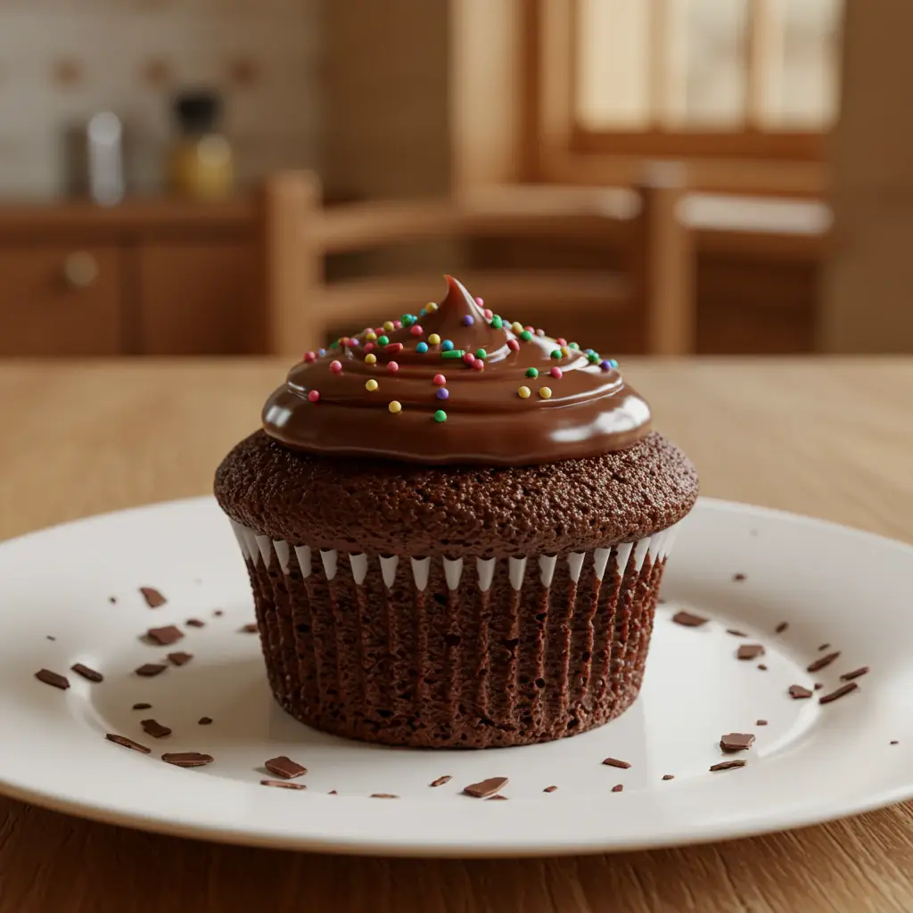 Cupcake de chocolate