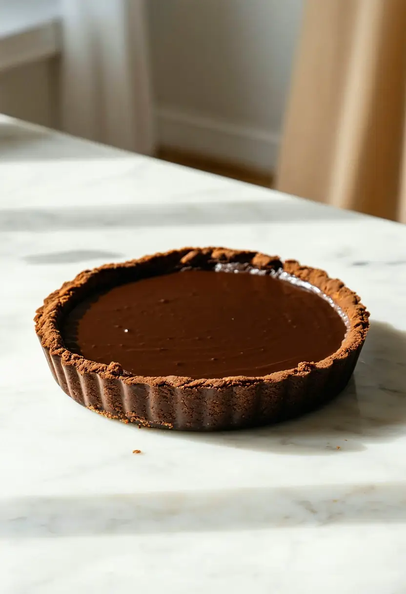 Torta de Ganache de Chocolate Amargo