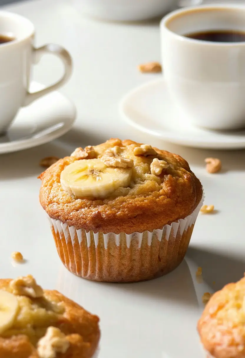 Deliciosos Muffins de Banana e Nozes