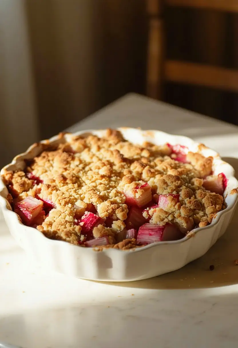 Crumble de Rabarbora Frutado