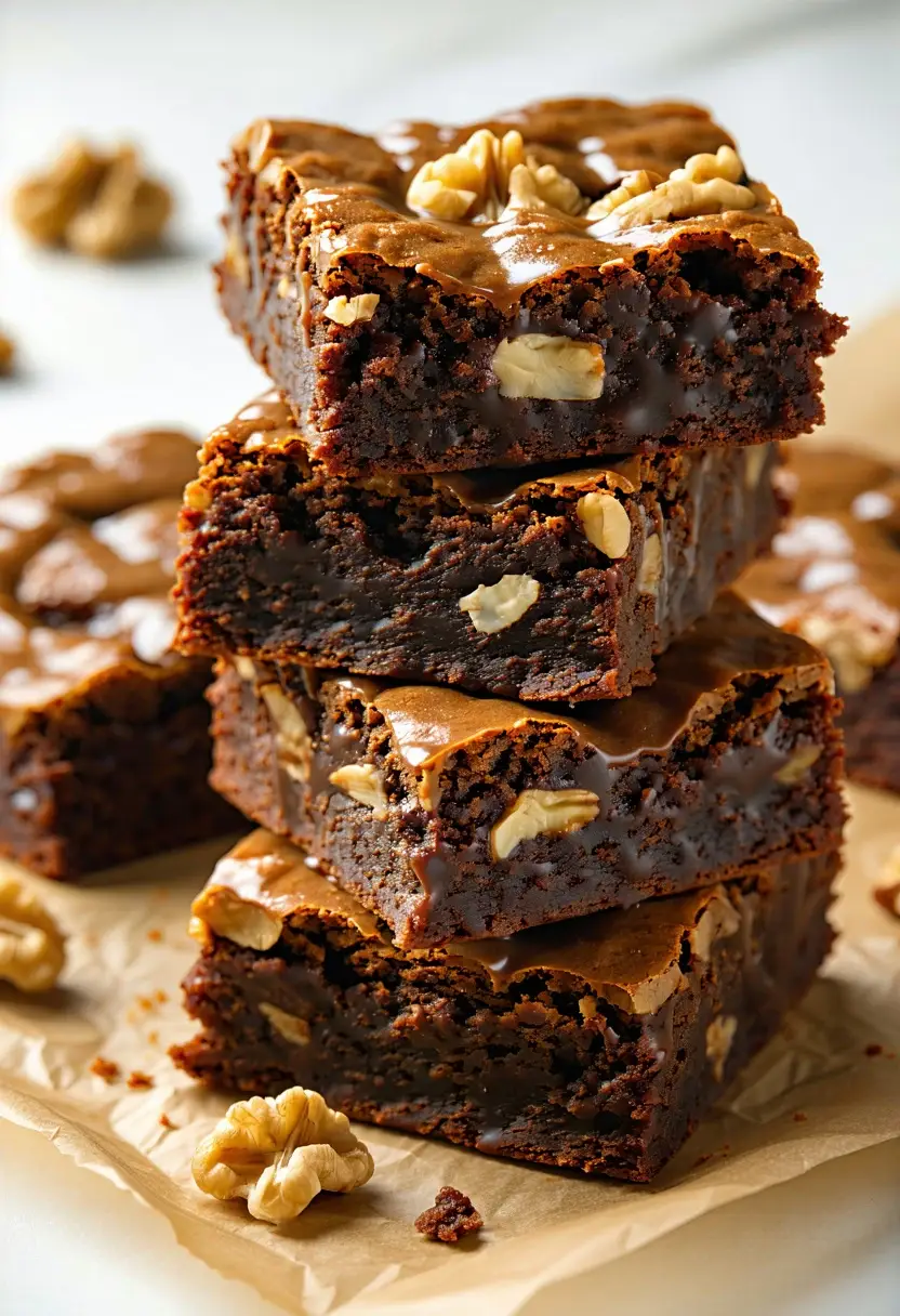 Brownies Fudge com Nozes