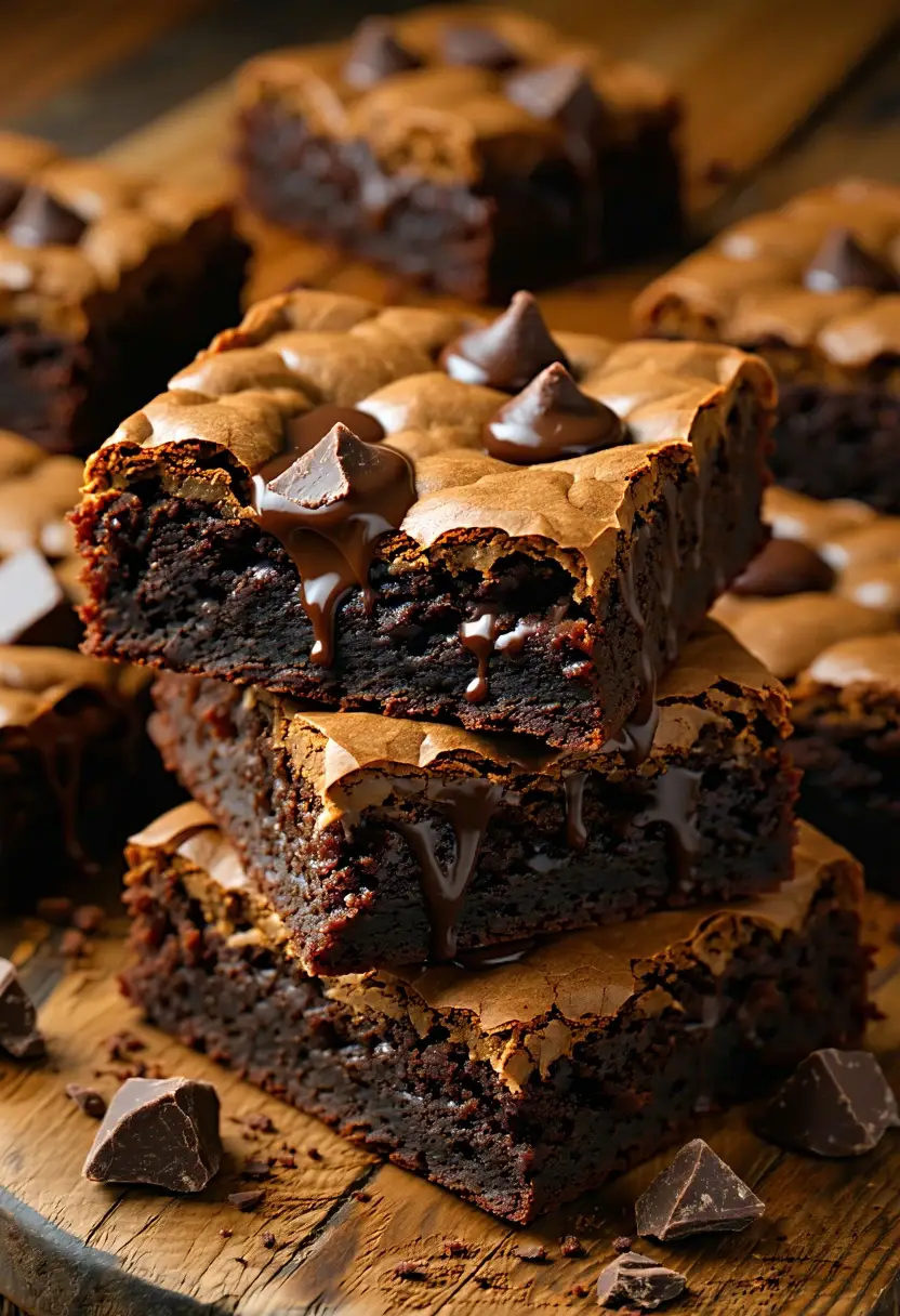 Brownies de Chocolate Molhadinhos