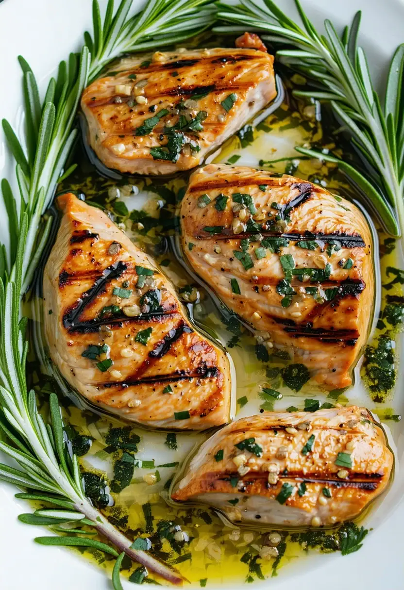 Frango Grelhado Marinado com Ervas