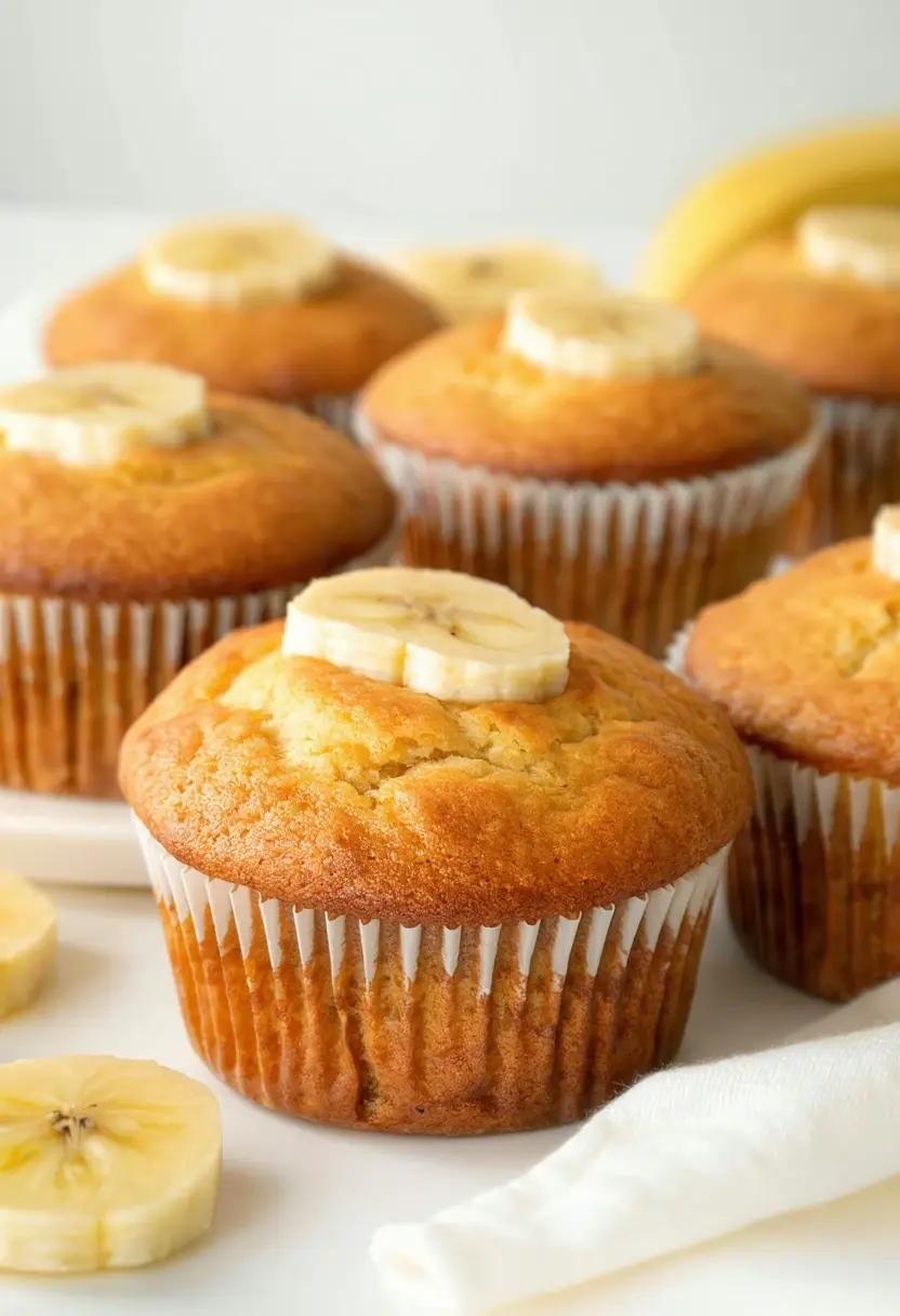 Muffins de Banana Saudáveis