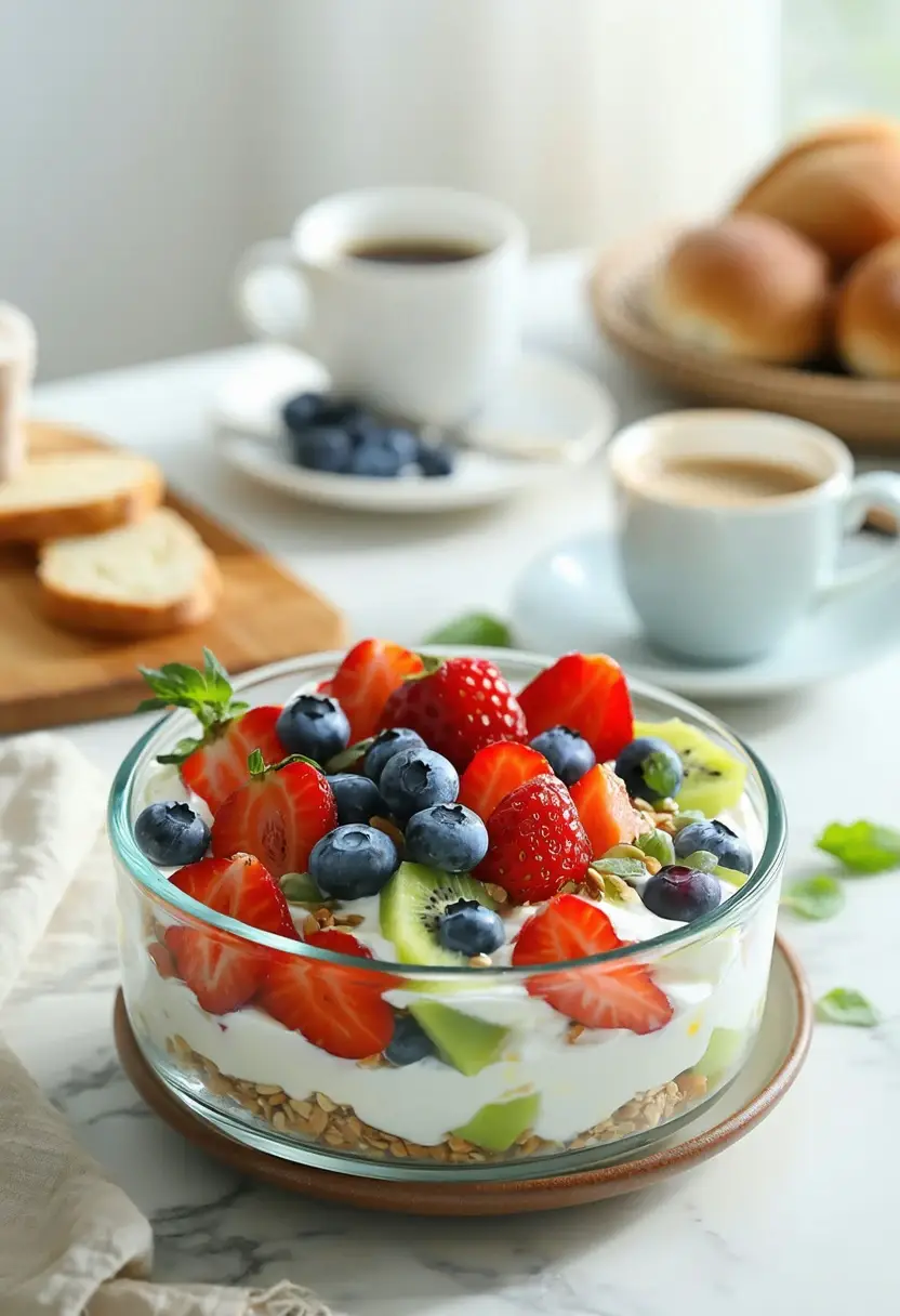 Parfait Saudável de Iogurte Grego