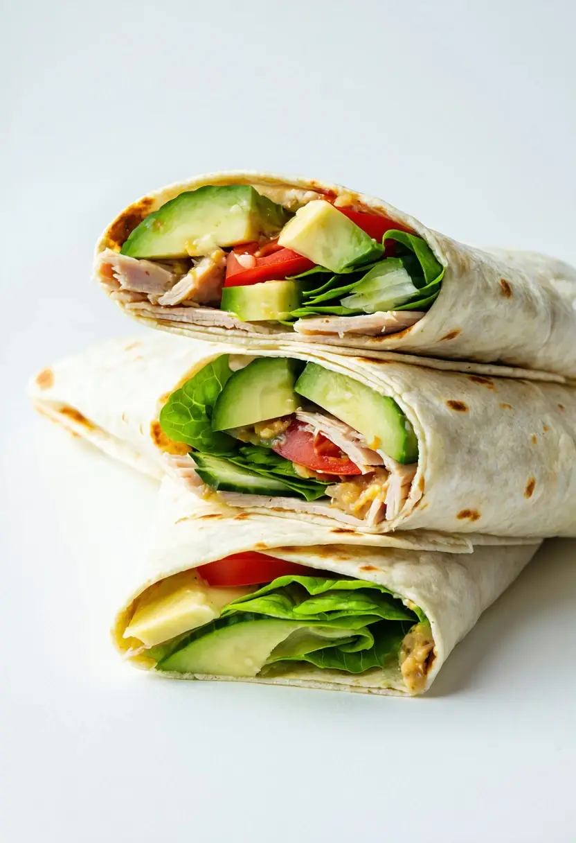 Wrap de Peru Saudável