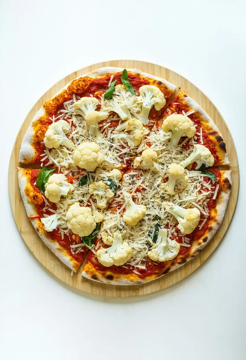 Pizza de Caulífor Low Carb