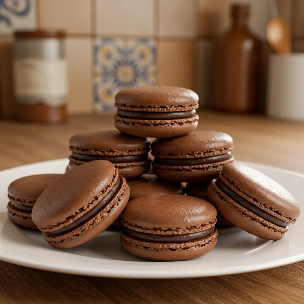 Macarons au chocolat