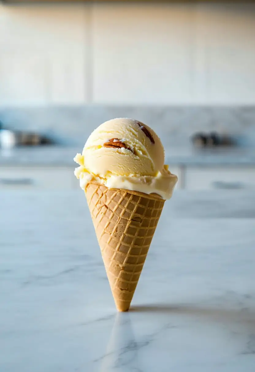 Sorvete de Noz Pecan com Mel