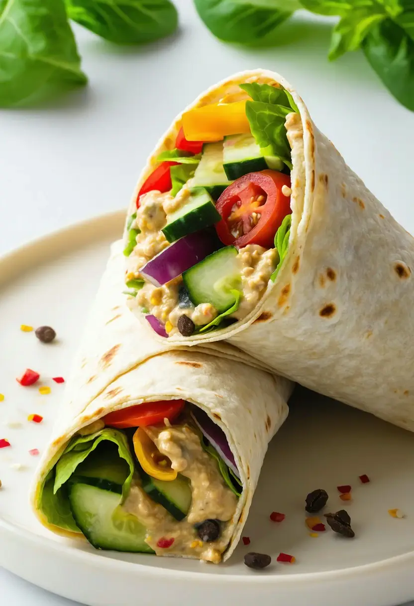 Wrap Vegetariano Mediterrâneo