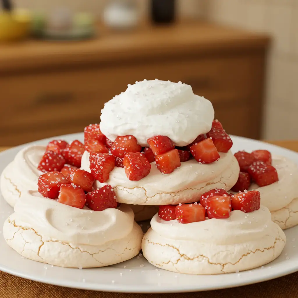 Merengue de morango