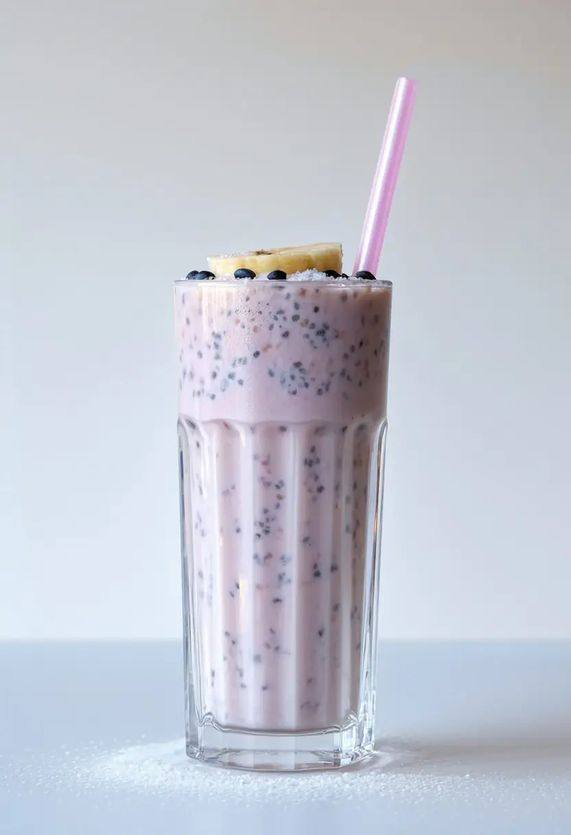 Milkshake de Iogurte com Chia