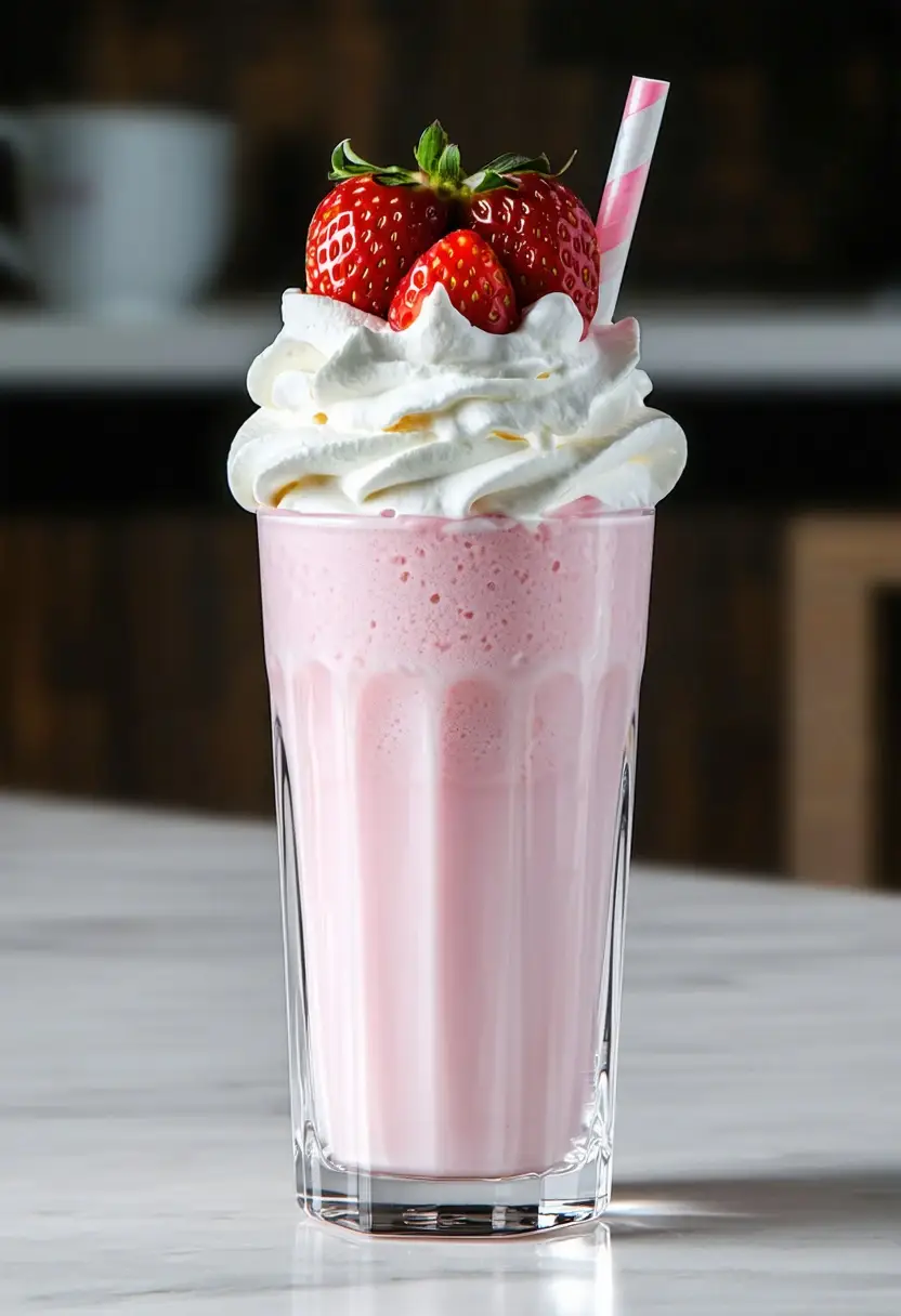 Milkshake de Morango Congelado