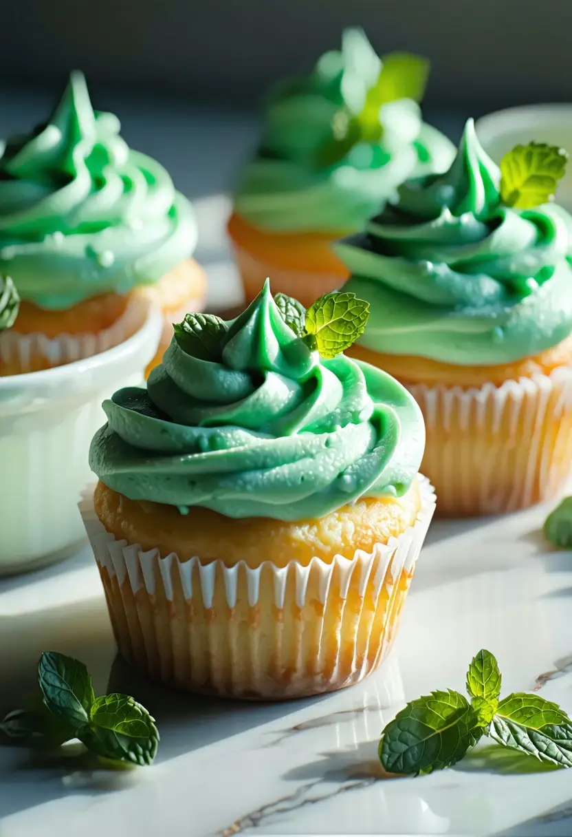 Cupcakes de Menta