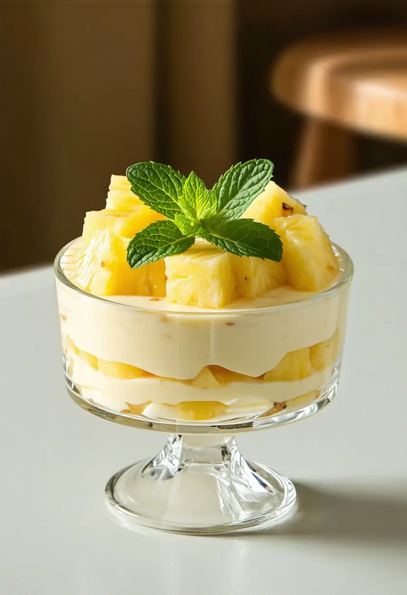 Mousse de Abacaxi Simples