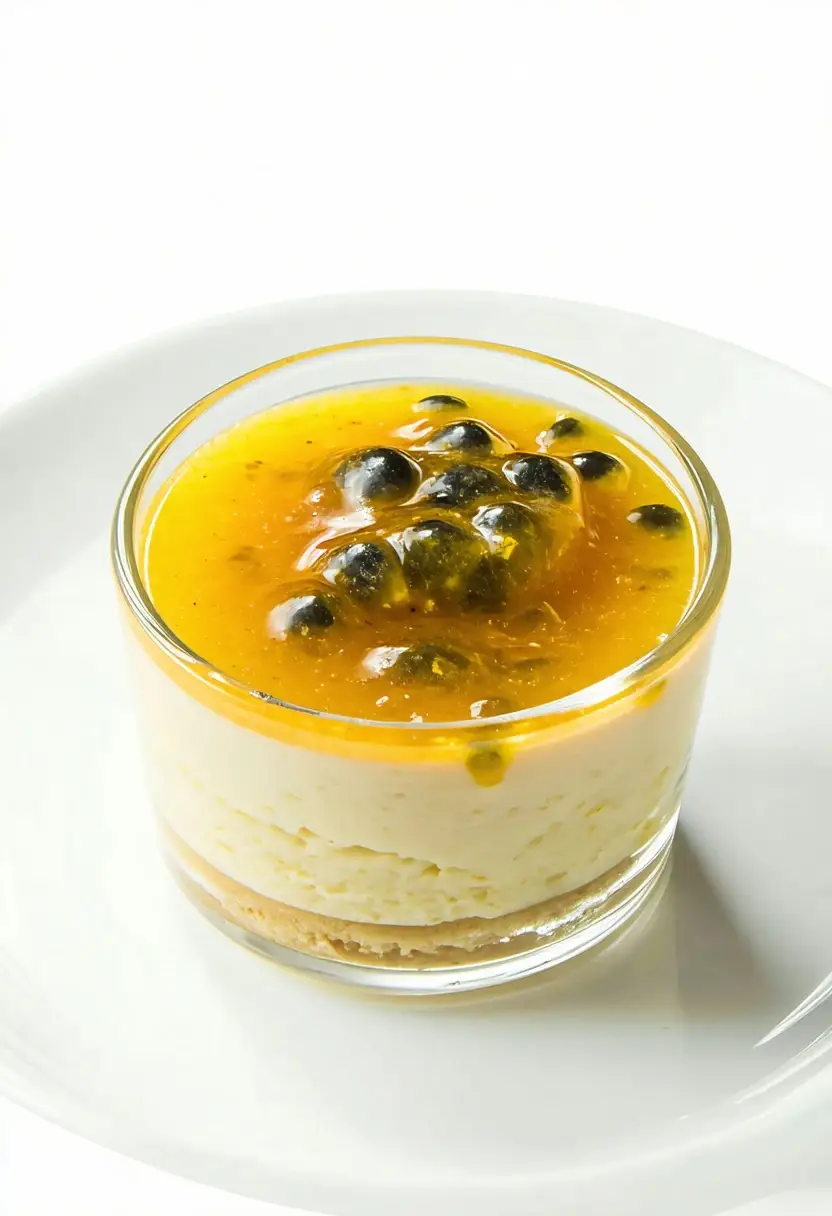 Mousse de Limão com Maracujá