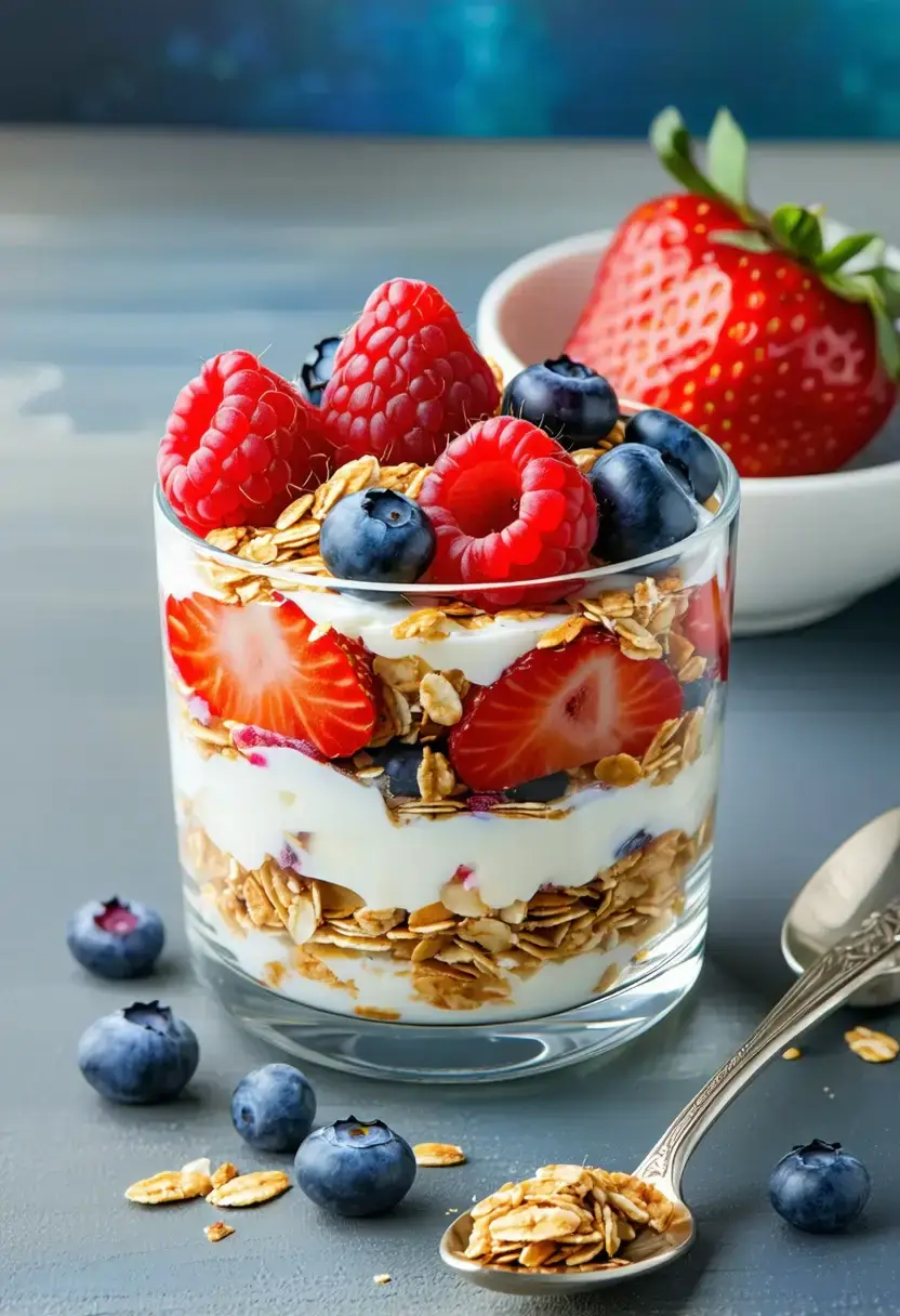 Parfait de Iogurte Grego Sem Cozimento