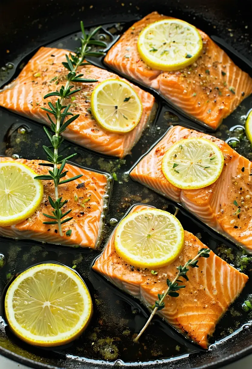 Salmão com Ervas e Limão para uma Pessoa