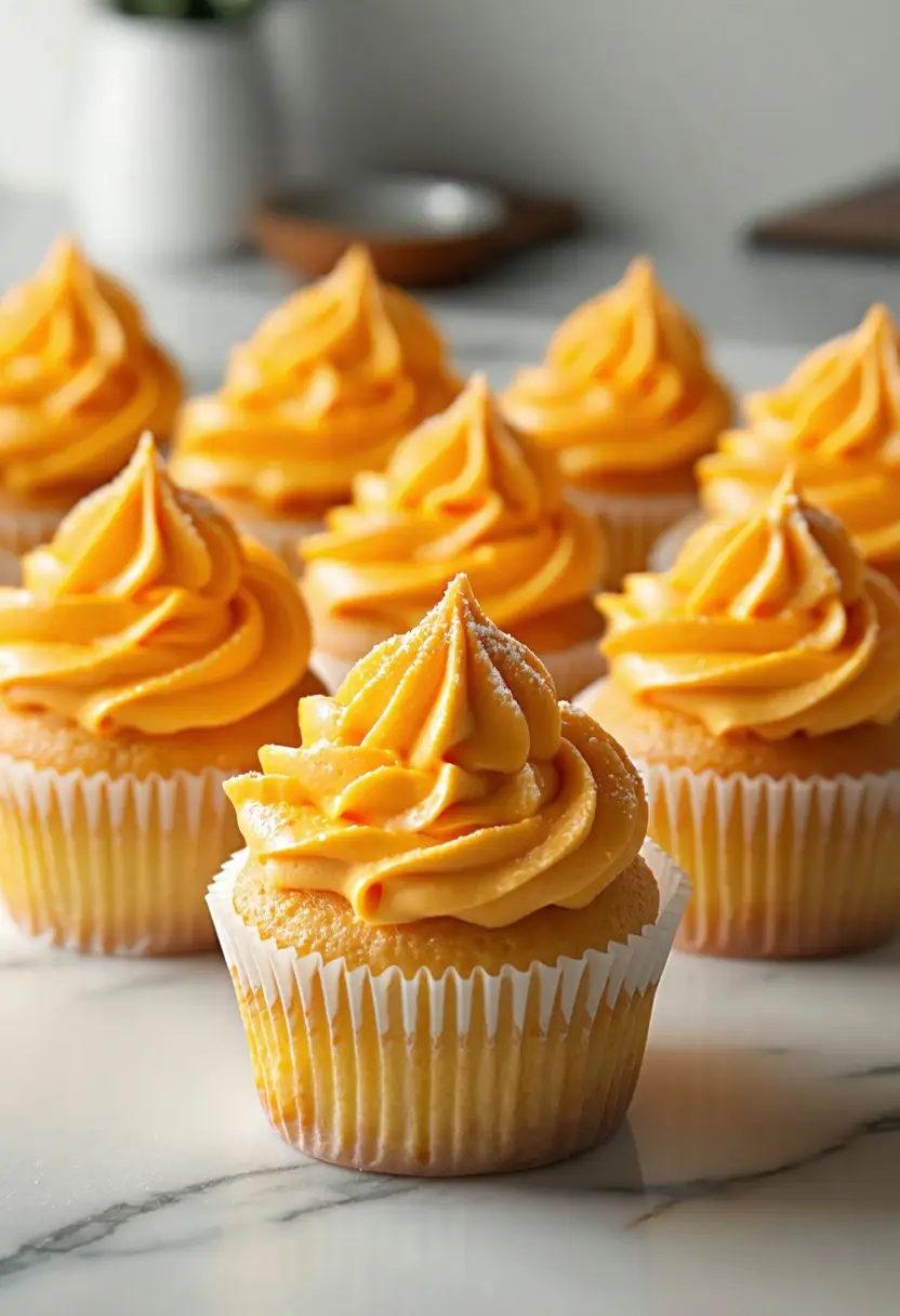 Cupcakes de Laranja Creamsicle