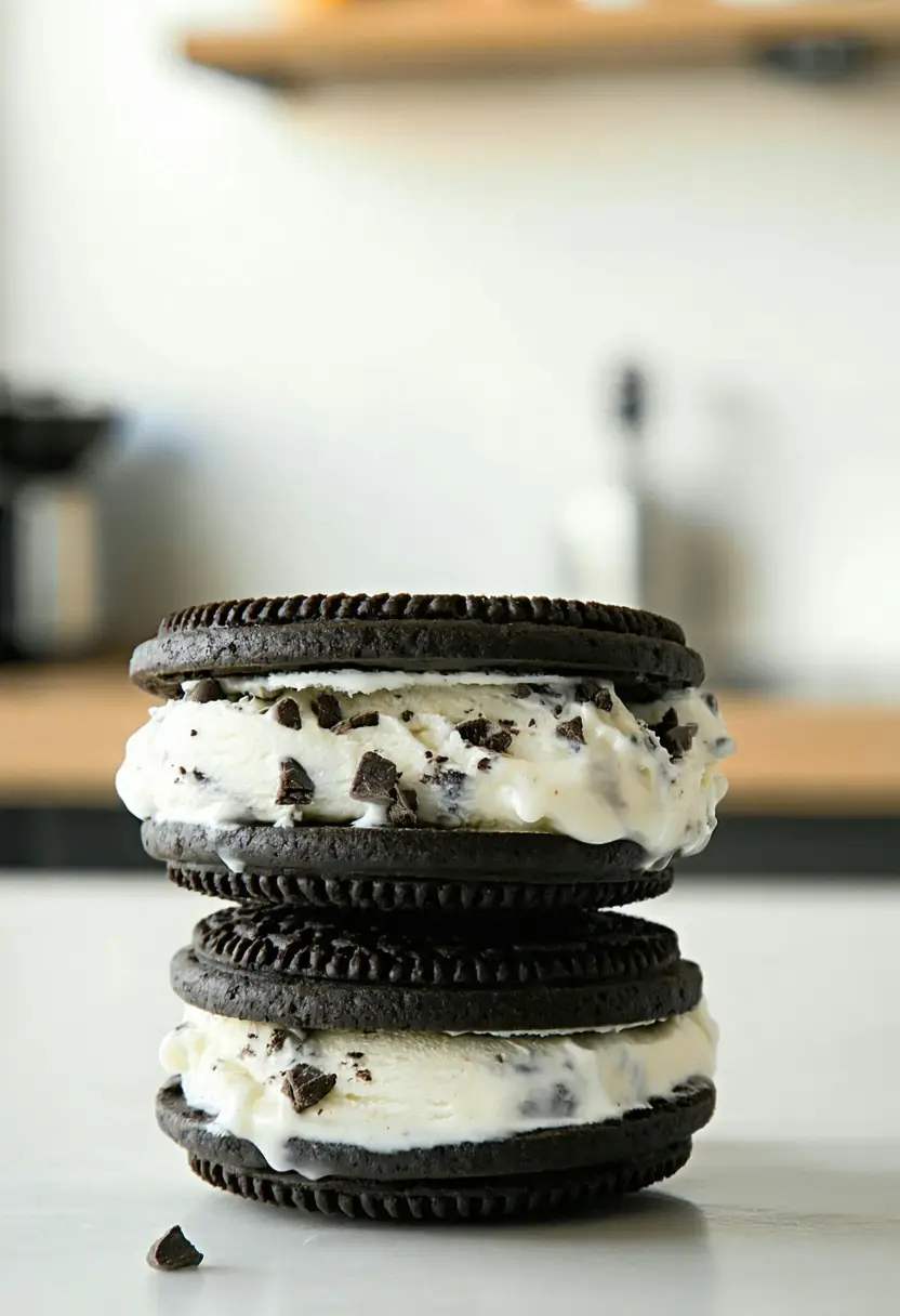 Sanduíches de Sorvete Oreo