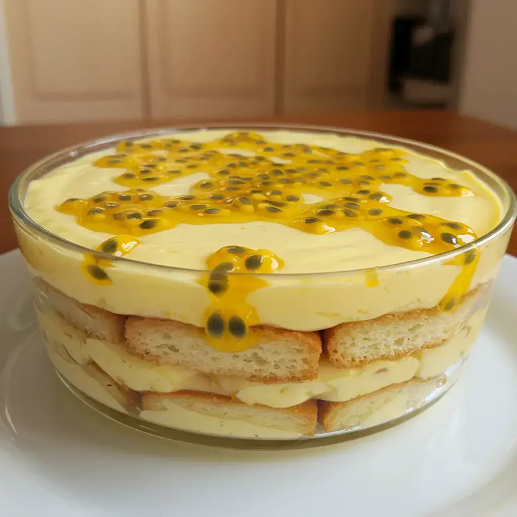 Pavê de maracujá