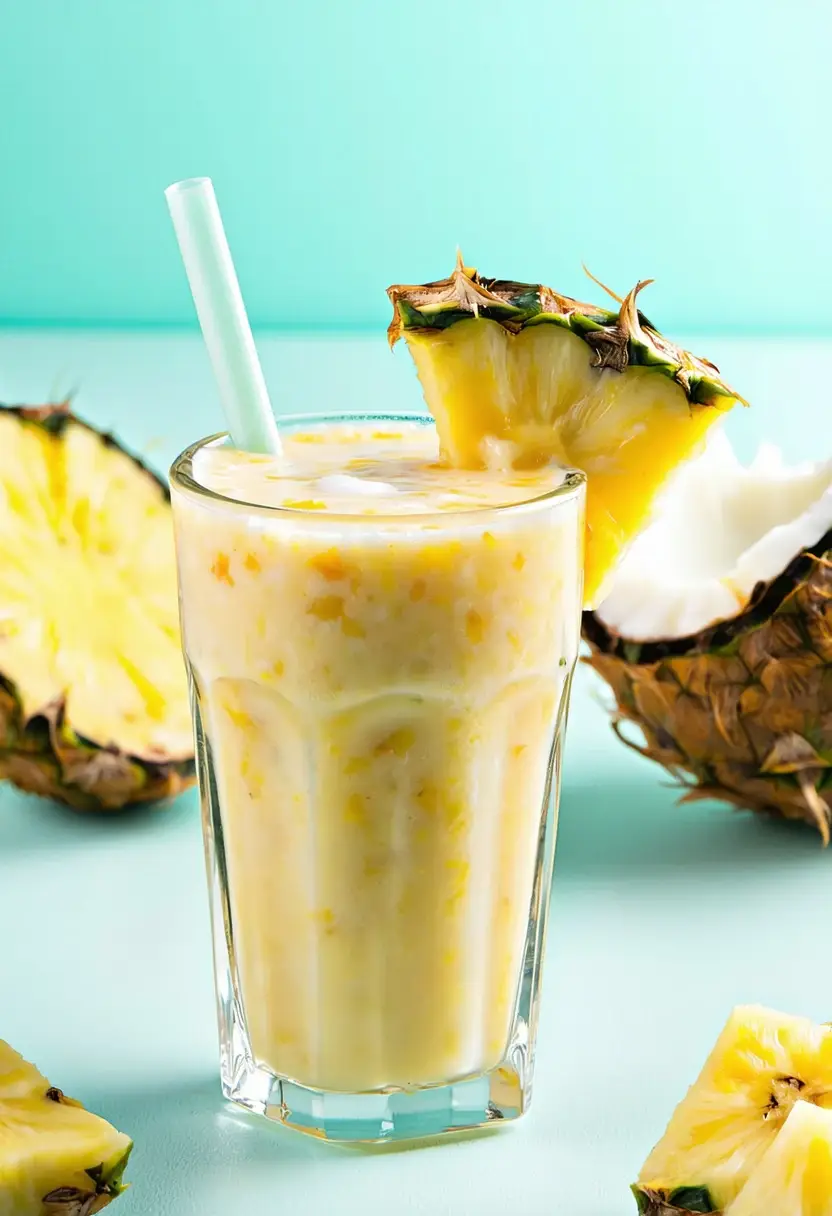 Smoothie de Abacaxi e Coco