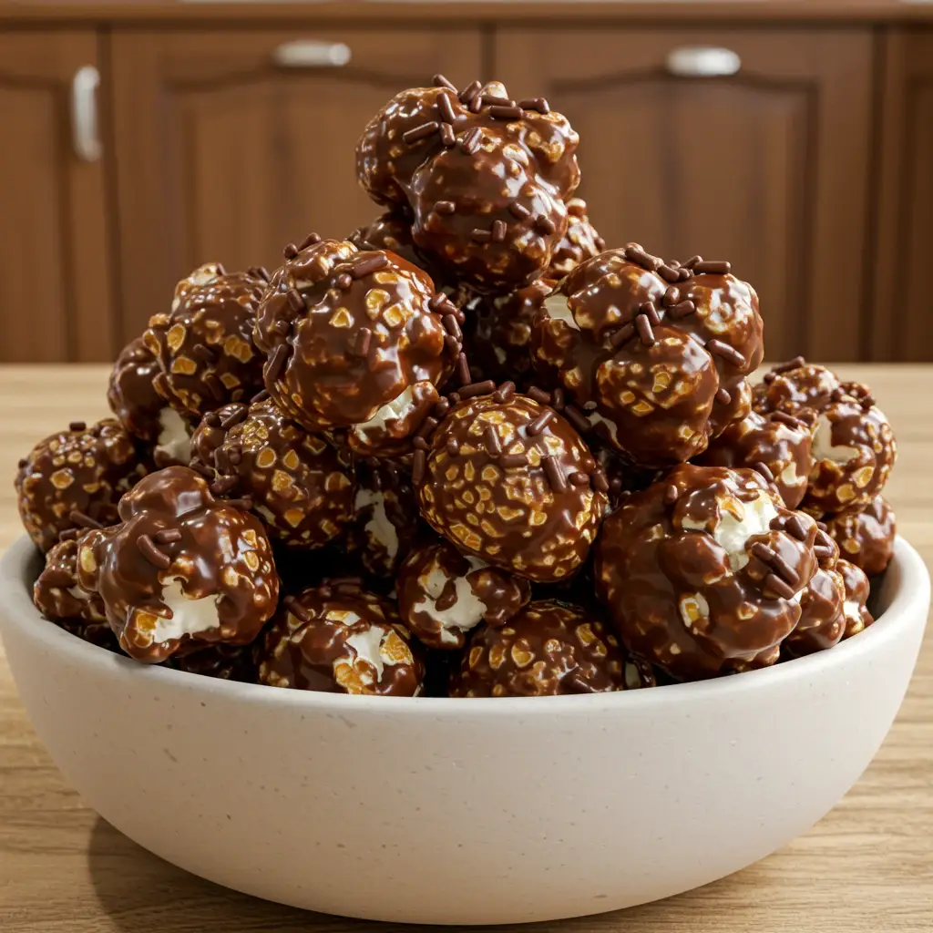 Pipoca de chocolate