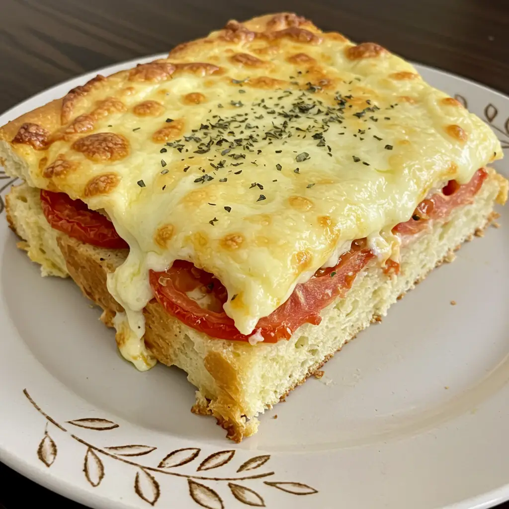Pizza de Pão Simples