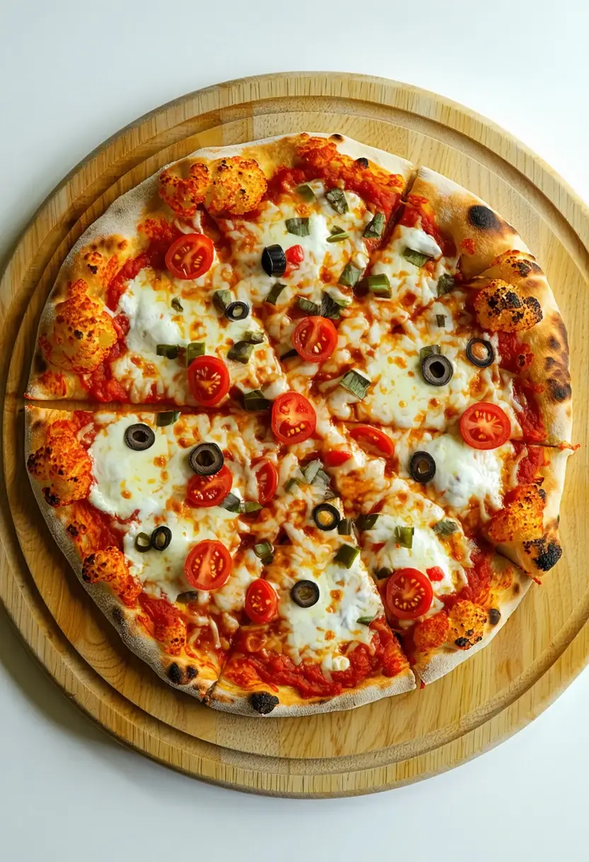 Pizza Low Carb de Couve-flor