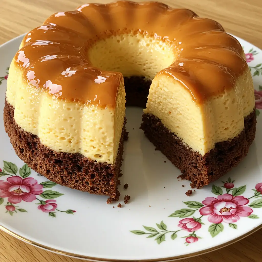Pudim Bolo de Chocolate