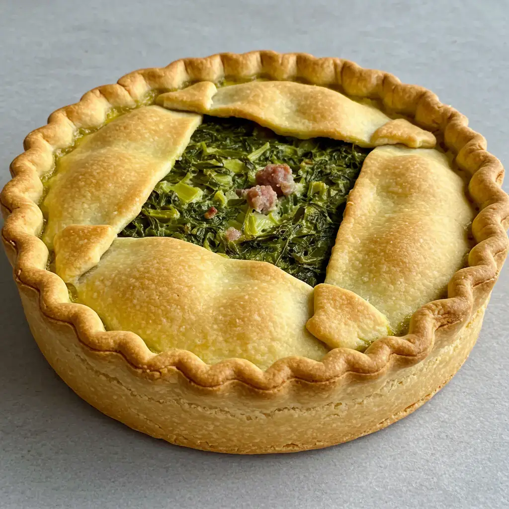 Quiche de alho poró