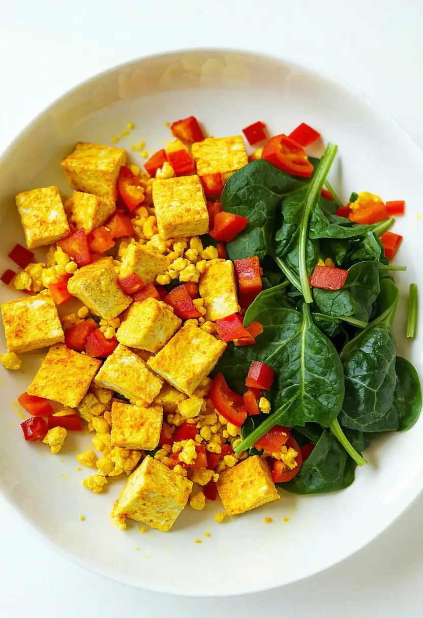 Scramble Vegano Rápido com Tofu