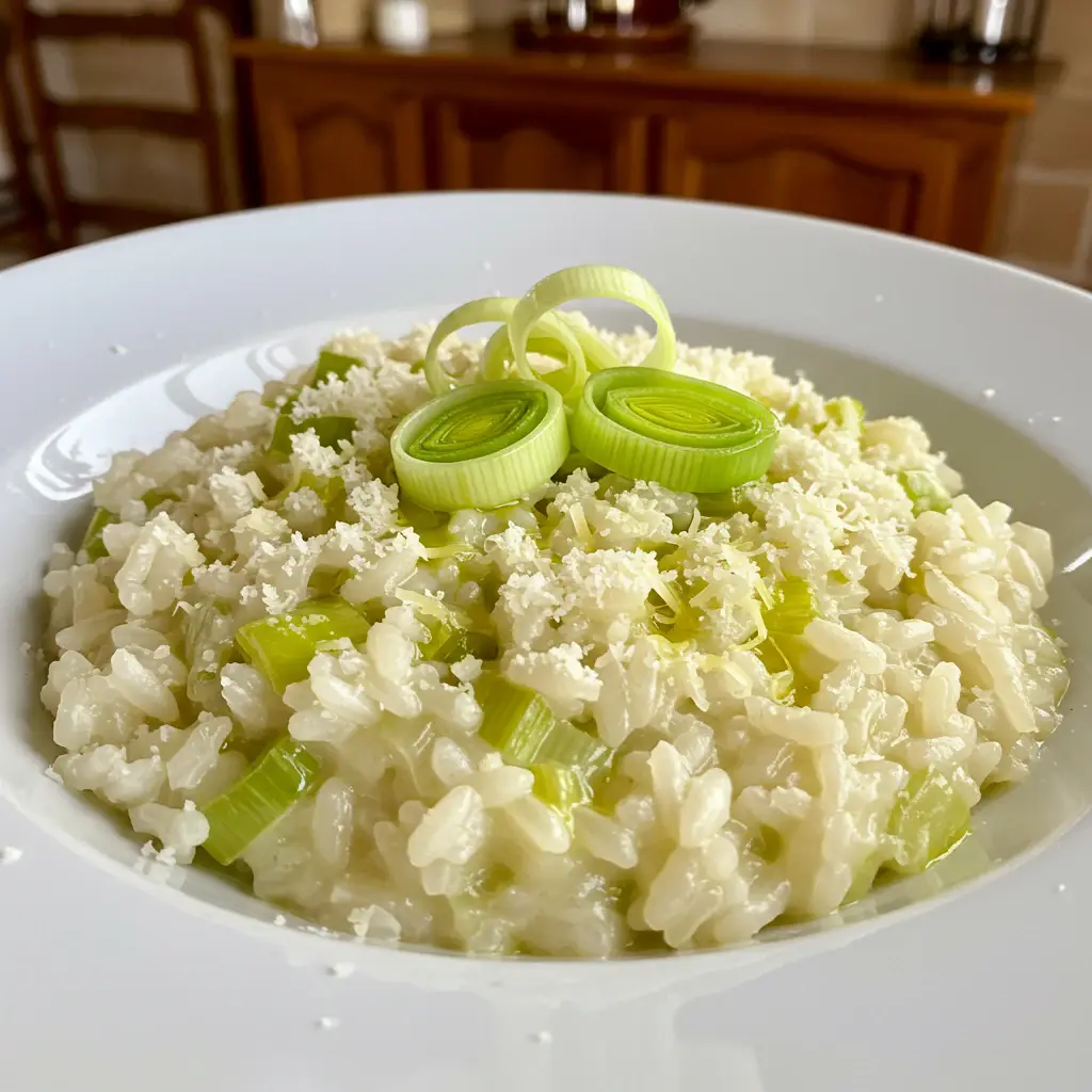 Risoto de alho poró