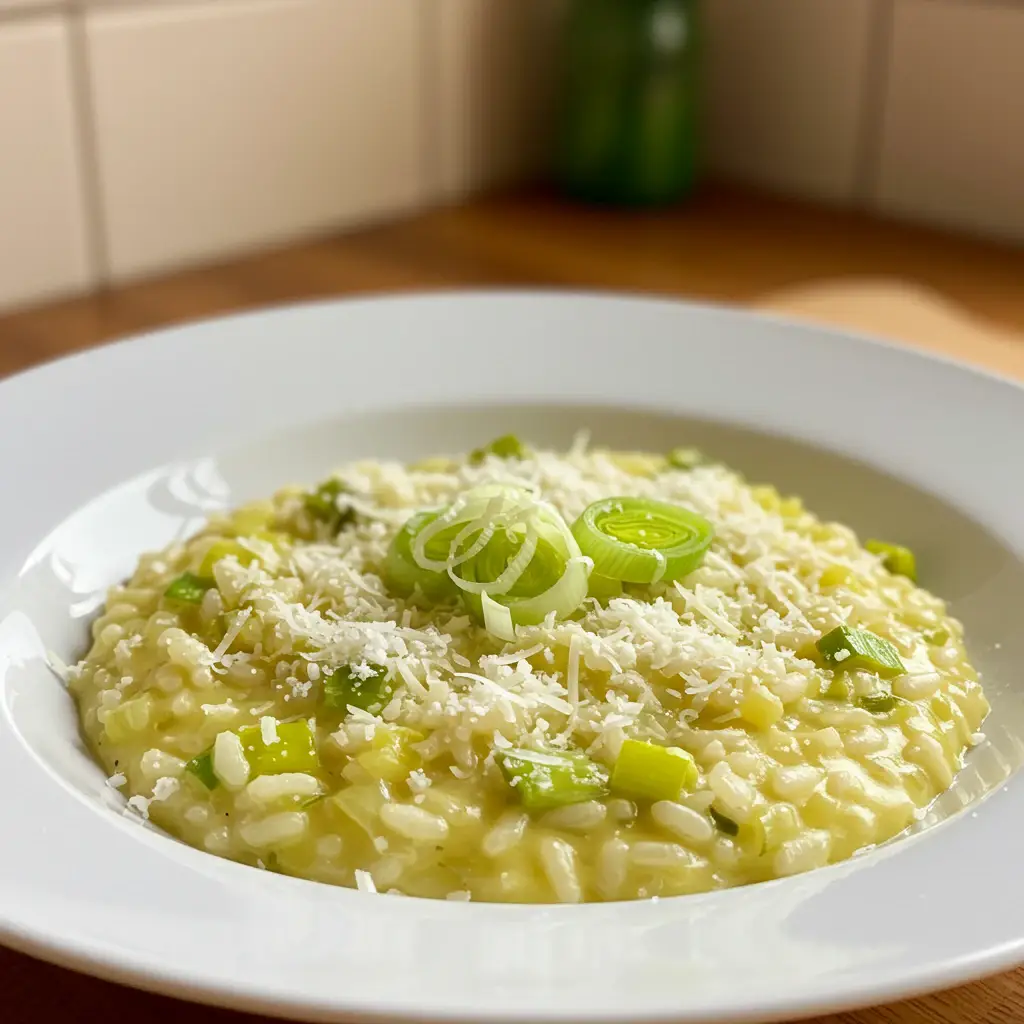 Risoto de alho-poró