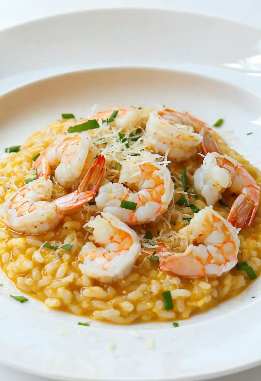 Risoto de Camarão simples