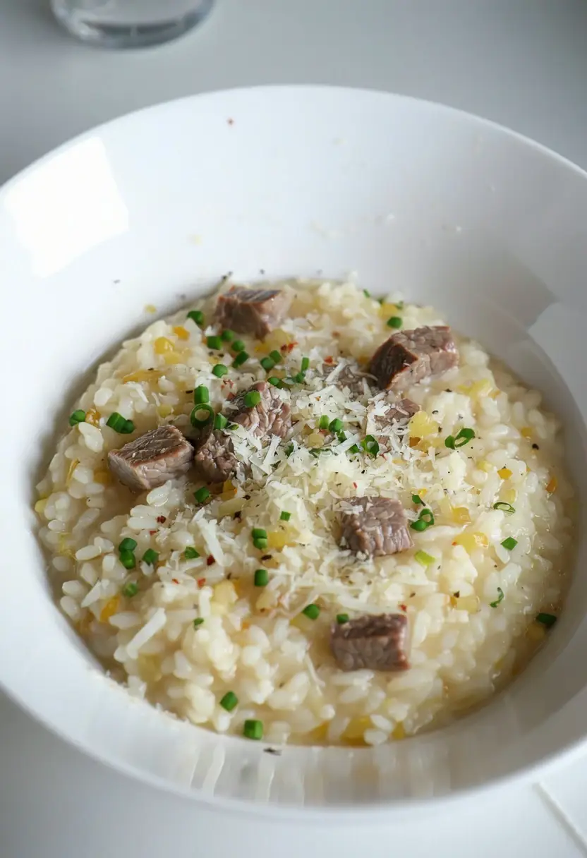 Risoto de Mignon Rápido