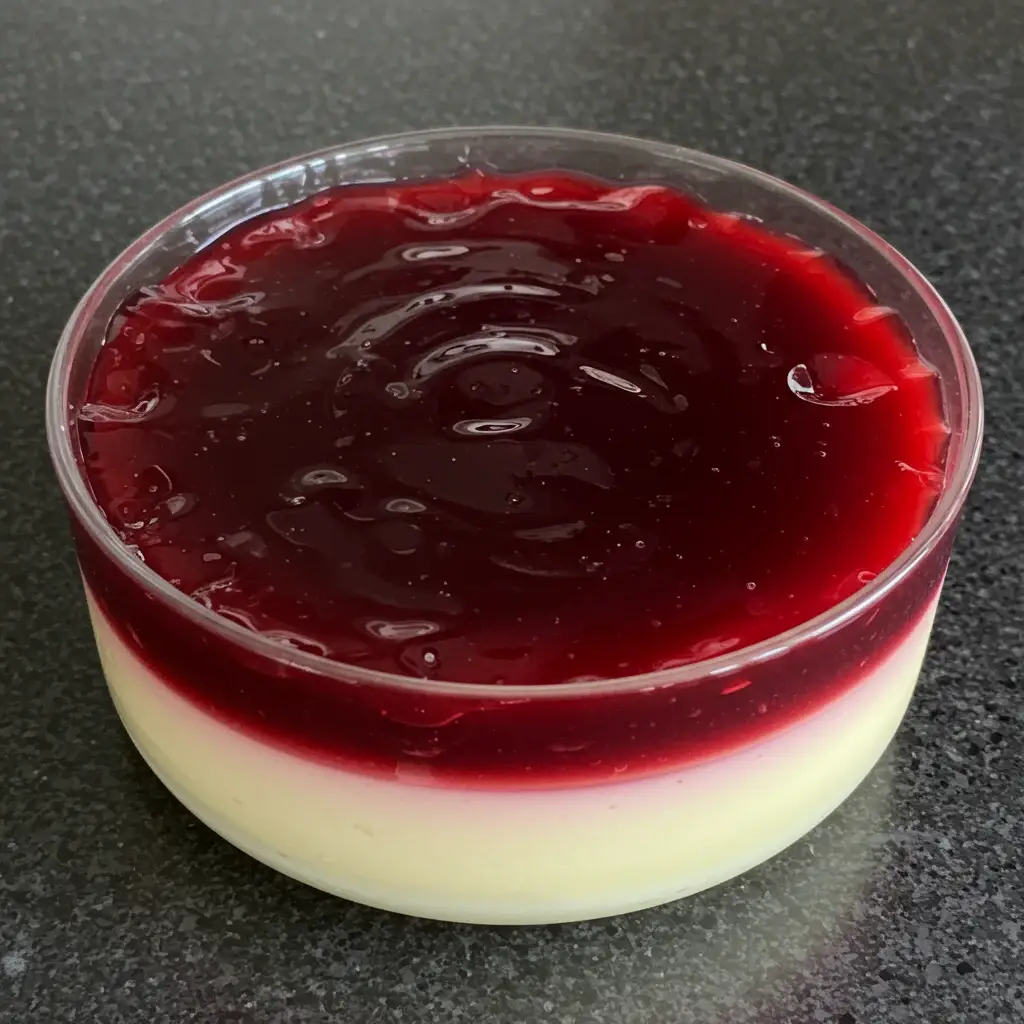 Sagu com creme
