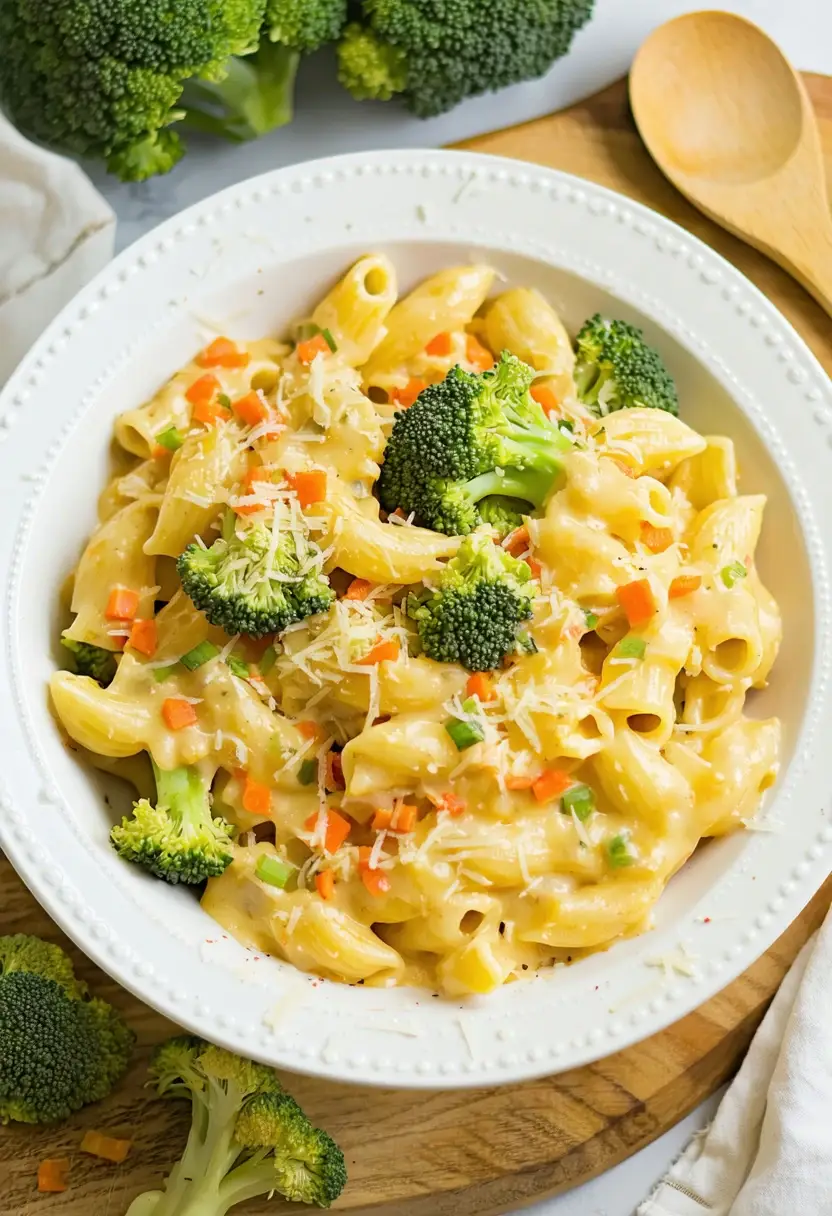 Macarrão e Queijo com Legumes Secretos