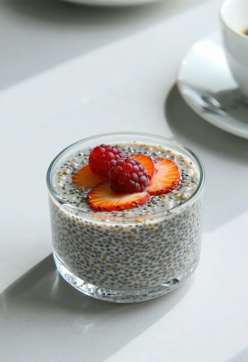 Pudim Simples de Sementes de Chia