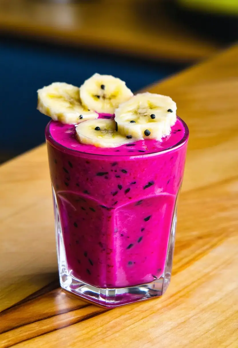Smoothie de Geleia de Pitaya