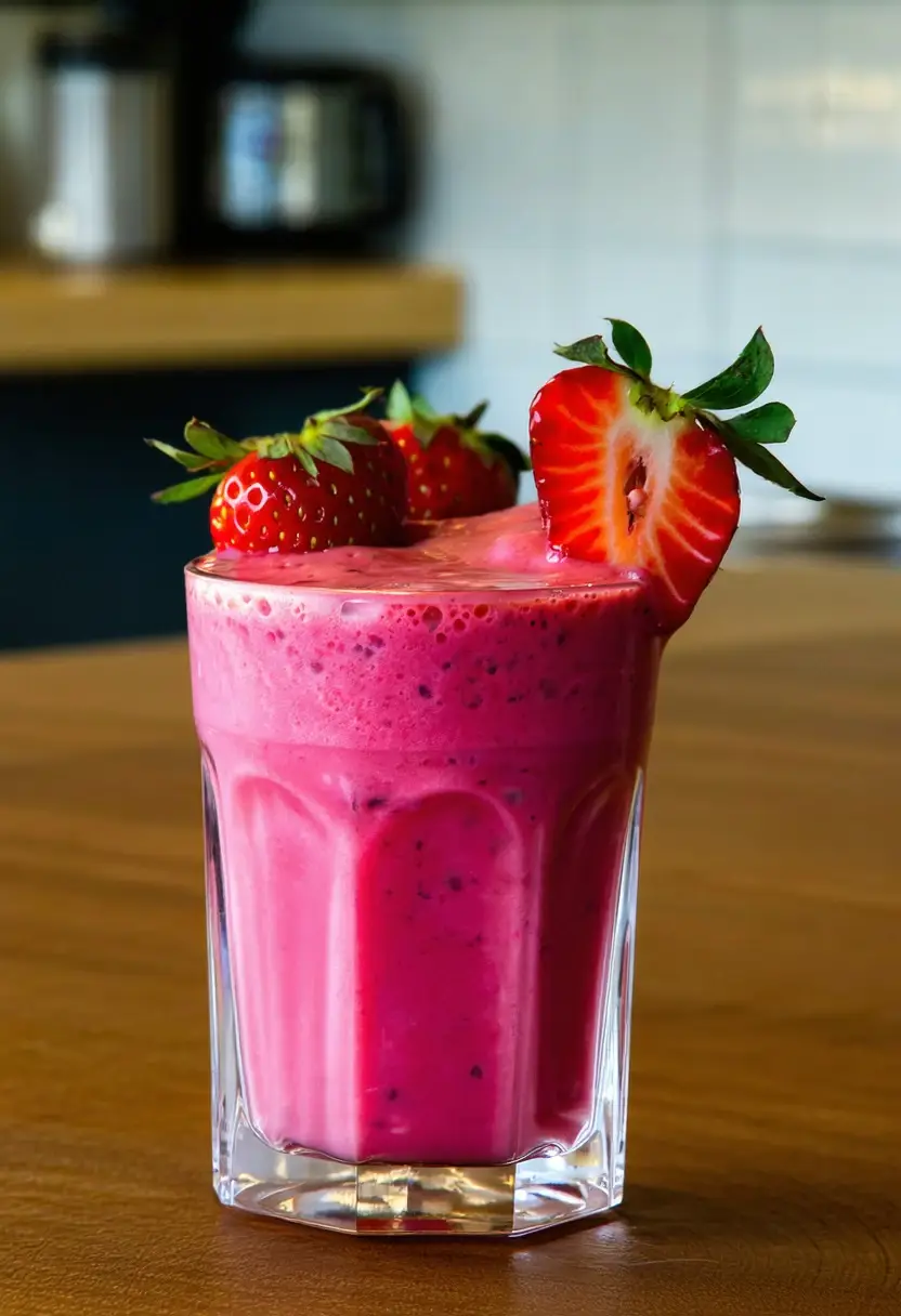 Smoothie de Morango Congelado