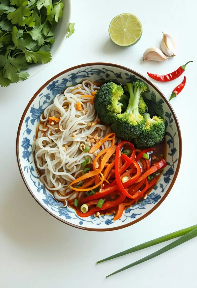 Tigela de Noodles Tailandesa Apimentada