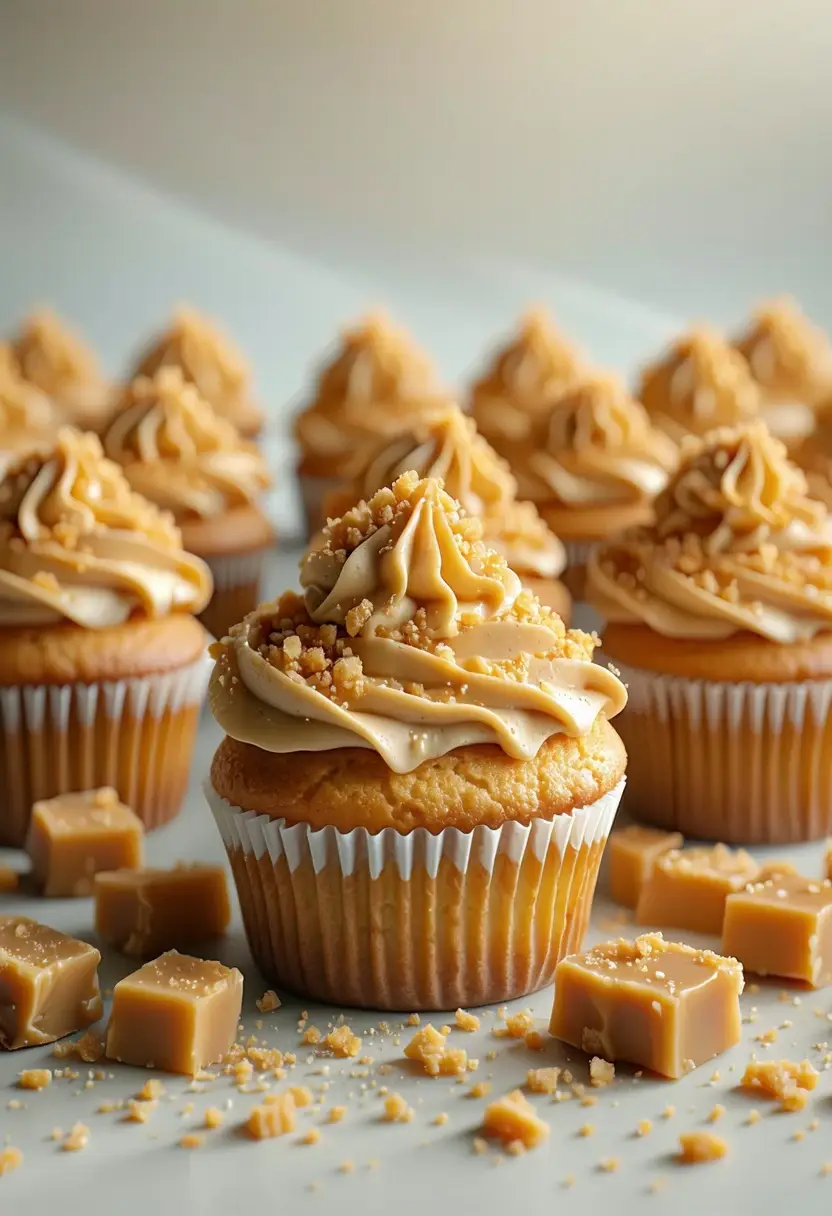 Cupcakes de Toffee Crunch