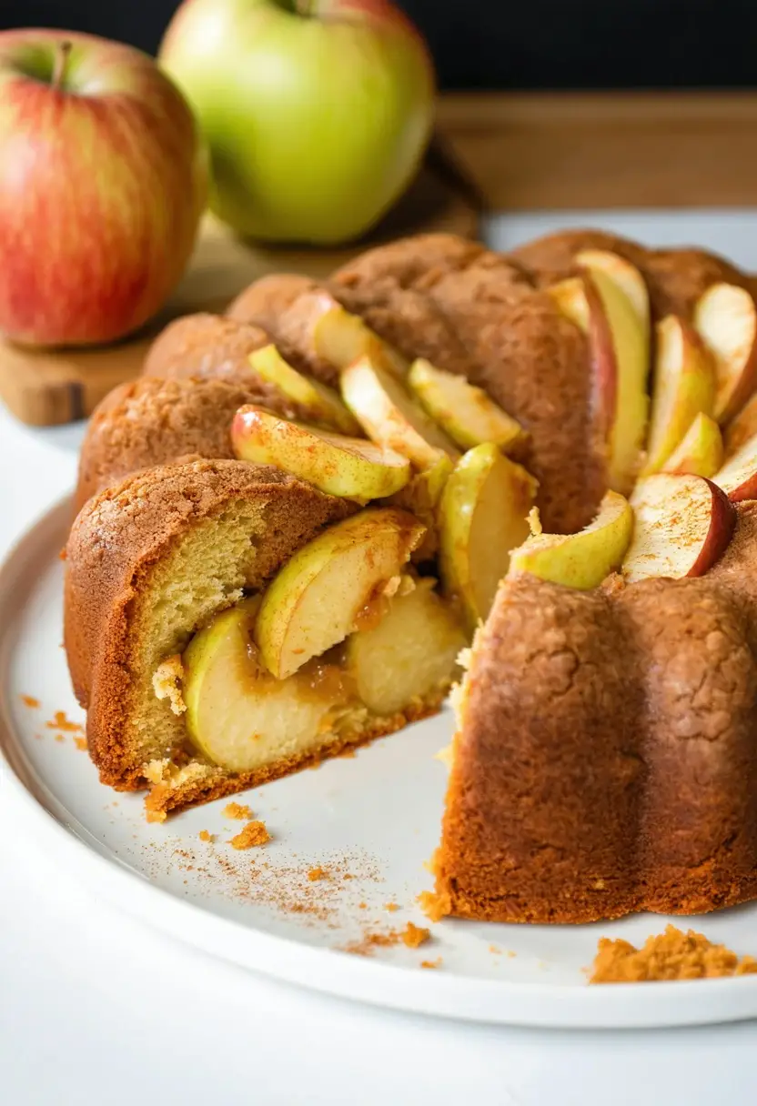 Torta de Maçã Fit com Aveia