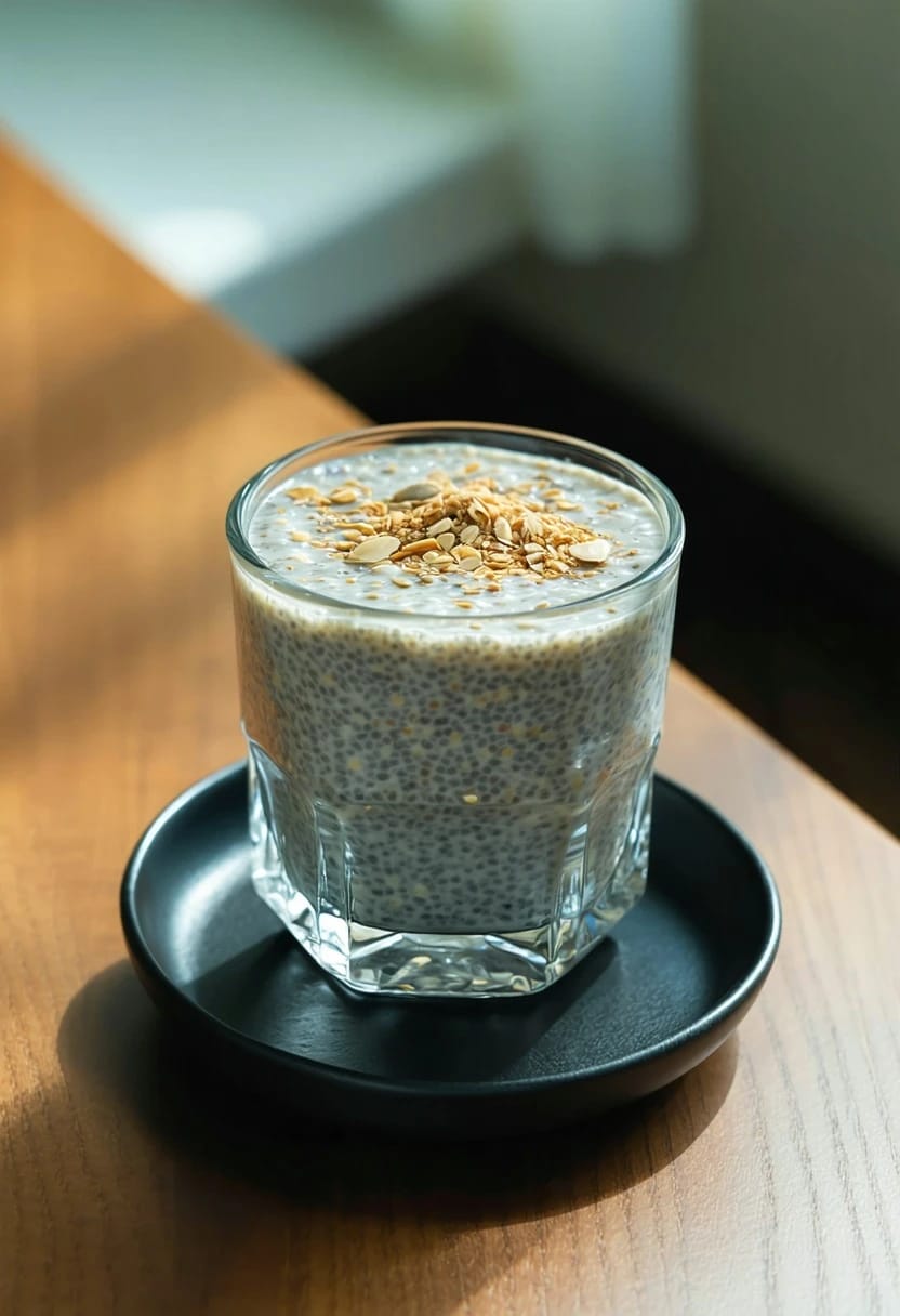 Pudim de Chia com Baunilha