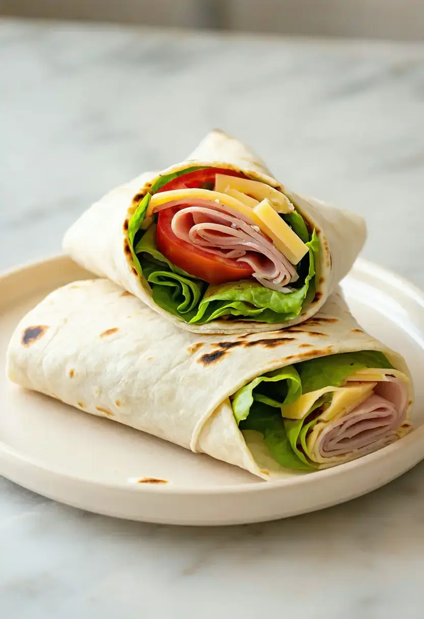 Wrap de Pão de Frigideira