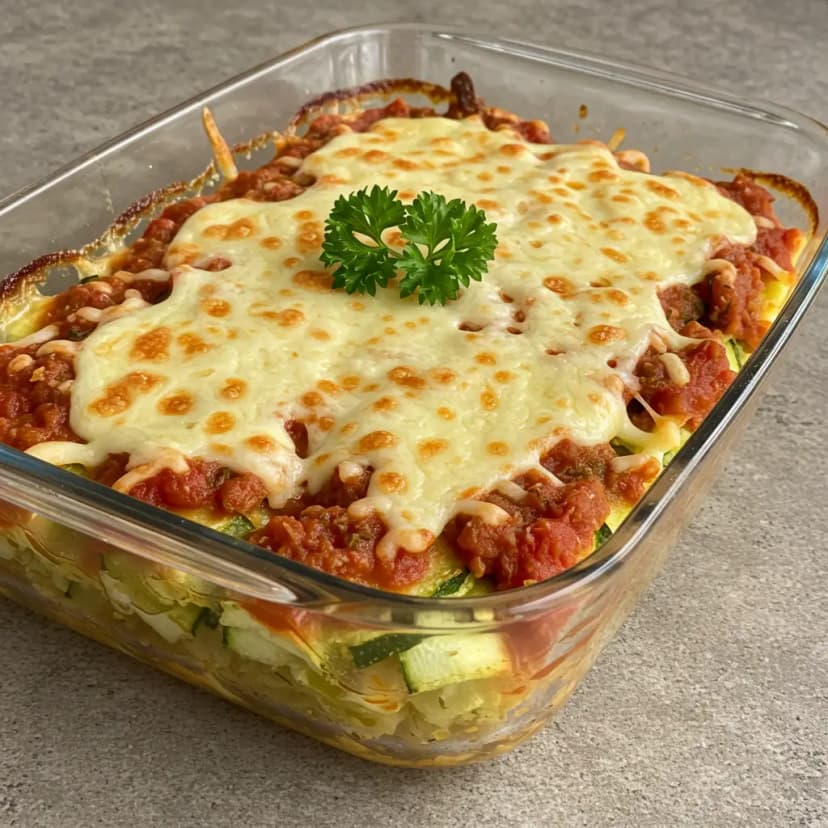 Abobrinha Gratinada ao Molho de Tomate
