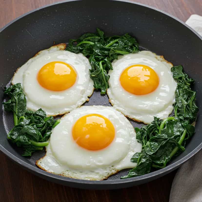 Foto deliciosa de Agrião com Ovos pronta para servir - Outras Receitas