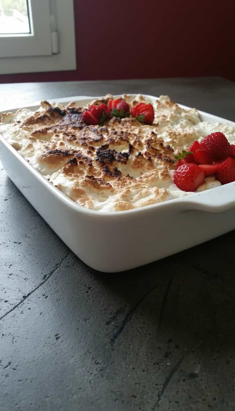 Alasca de Morangos com Chantilly