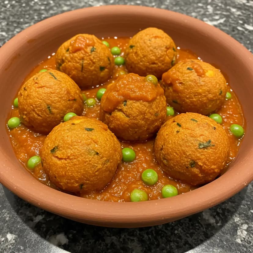 Almôndegas de Frango e Soja com Molho de Tomate
